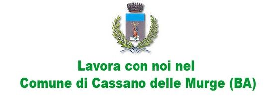 lavora con noi nel comune di cassano delle murge (BA