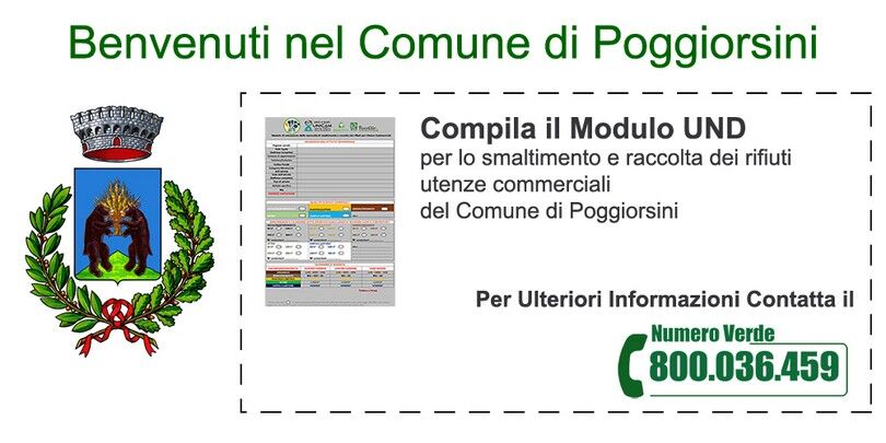 MODULO UND COMUNE DI POGGIORSINI